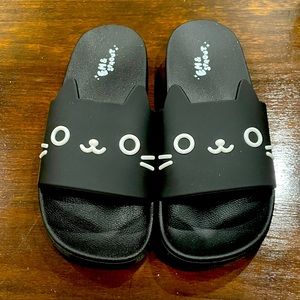 Em and Sprout black cat sandals!